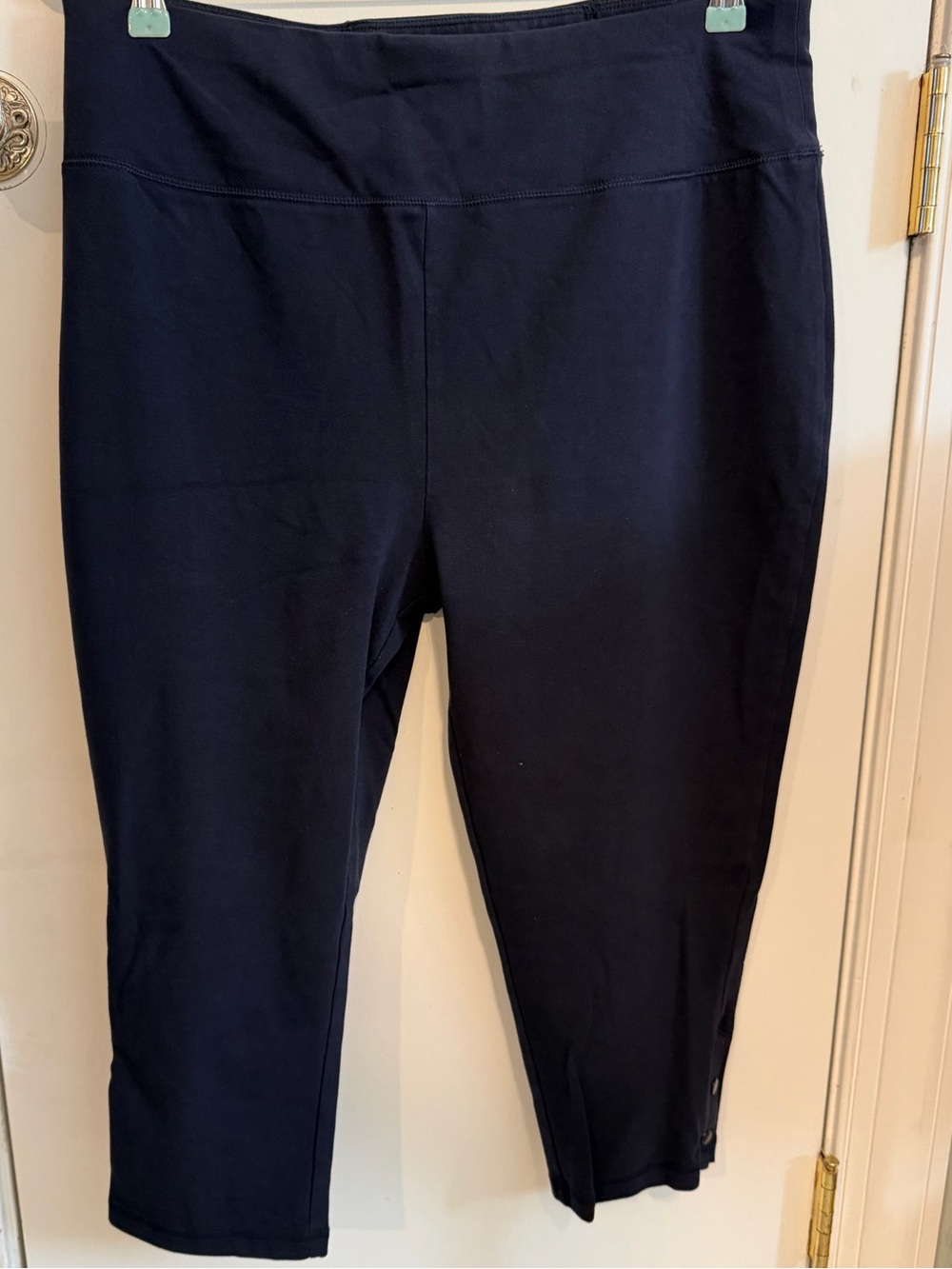 T by Talbots Navy Blue Capri Leggings Sz XL